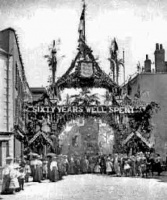 The arch erected for Queen Victoria's Diamond Jubilee in 1897