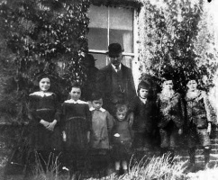 John Edward Pallot with his grandchildren