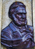 The John Westaway bust commemorating his bravery when he drowned during a shipwreck