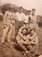 Francis Romeril with potato diggers