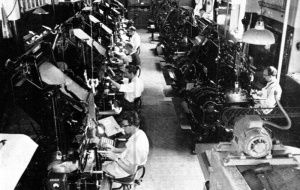 Linotype machines in 1966