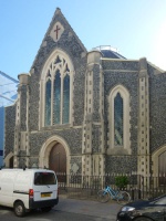 ... and here it is; a masterpiece, totally out of keeping with all the other properties in its neighbourhood, but of more architectural merit than all the others combined. We will return to Halkett Place further down the page