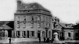 Bartlett's Victoria Hotel was on the corner of the Esplanade and Conway Street, and later became an annexe of the Pomme d'Or Hotel opposite. For many years it was the island's Passport Office. The site is now occupied by offices, known as Victoria Chambers