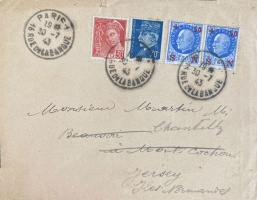 And a letter to a Mr Martin in 1943 from occupied France