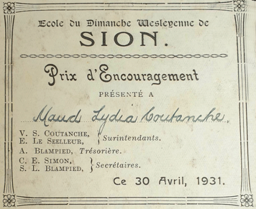 ... in 1931 as a Sunday School prize