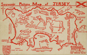 1950s souvenir picture map