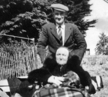 Alfred Emile Le Chevalier and his mother Marie Francoise, nee Le Guen