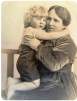 Annalise, nee Le Masurier, with son Eric Bevan