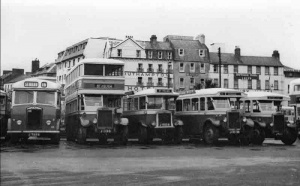 A variety of buses at the Weighbridge