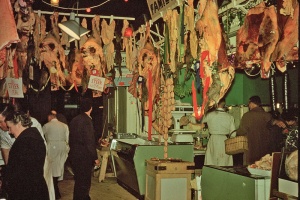F H Best's meat stall in the early '60s
