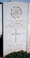 The grave of Great War casualty Winter Vibert at Bois Guillaume Communal Cemetery, Rouen