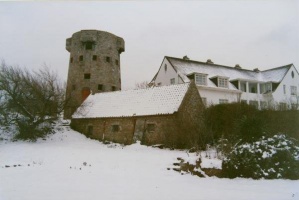 Snow at Grouville - picture by Giles Bois