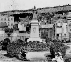 A picture by Edwin Dale of a family group in the Weighbridge Gardens