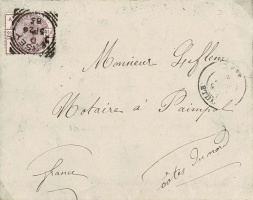 Letter to Paimpol, Brittany, 1885