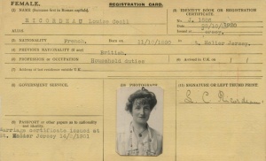 ... his wife Louise's card ...