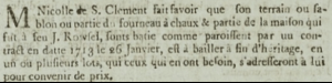 Mr Nicolle, of St Clement, advertised land for sale in ‘’Gazette de l’Ile de Jersey’’ in 1803