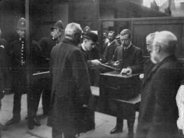 Sealing ballot boxes for a parochial election