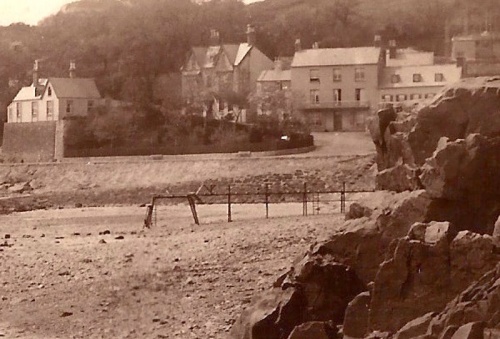 ... and a close-up view of the diving stage