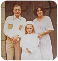 Hugh, Maureen and Kelly Quinn, 1979