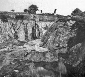 The former china quarry at Handois