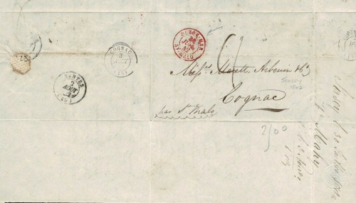 ... and this one from Jersey to Cognac in 1842 ...