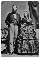 Sea captain Jean Pinel and his first wife, Rebecca Hart