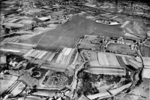 An aerial view of the new aerodrome