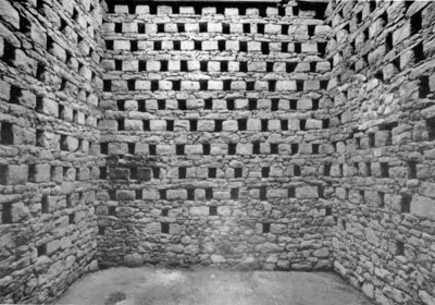 Inside the colombier