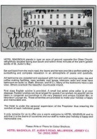 Advertisement for the Hotel Magnolia in later years