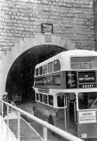 The first bus leaves the Weighbridge ...