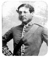 An unidentified Captain Price photographed in the mid-19th century by Henry Mullins [1]