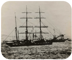 The barque Sea Flower captained by Thomas Le Dain