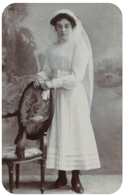 Dovey wedding portrait, circa 1890