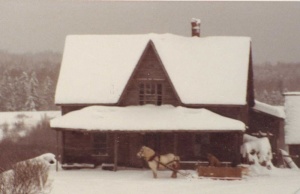 The Gaudin home at Restigouche in New Brunswick