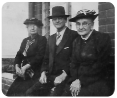 Siblings Emma (1875- ), Henry (1880-1968) and Maria Miller (1871-1956). Their parents were Richard Miller, of Devon, and Jane, nee Alexandre, of Jersey, who married at St Helier in 1890. Maria was born in Jersey, but Emma and Henry were born after the family moved to Devon