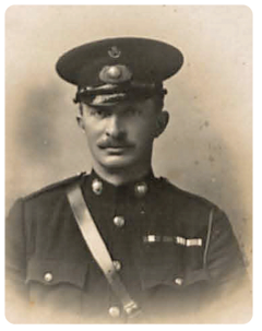 Regimental Sergeant Major Charles Thatcher, DSC, was born in St Helier in 1883, the son of John Charles and Jane Ann, nee Laurens. He married Emily Kate Smith in Alverstoke, Hampshire in July 1918. He joined the Royal Marine Light Infantry in 1899 and served in Somaliland and the Persian Gulf, before the war took him to Europe. He was awarded the Distinguished Service Cross, which was presented to him by King George V, for his actions during the Zeebrugge raid when, while serving on HMS Vindictive, he 'was mainly instrumental in conveying the heavy scaling ladders from the ship to the mole, and throughout the operation displayed great coolness and devotion to duty'.