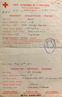 A wartime Red Cross letter from a Noel family member evacuee to a de Gruchy relative in Jersey