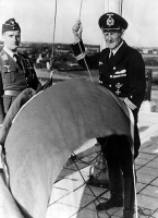 1 July 1940 at the Airport - The swastika flag is prepared for raising