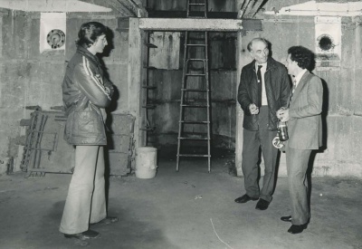 Command bunker reopening in 1977