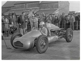 Frank Le Gallais in the 1954 St Ouen's Bay sprint