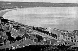 St Aubin with St Aubin's Bay behind