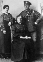 Mary Frances Moon, nee Davey, with her daughter Elsie and son Henry Harold