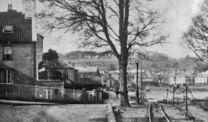 Railway track along the Bulwarks in the Occupation