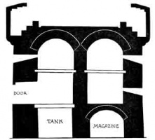 A section through the tower