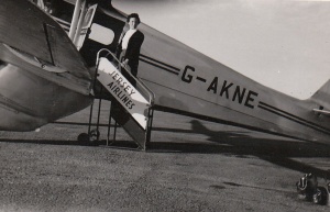Boarding a Jersey Airlines de Havilland Rapide