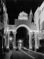 A ceremonial arch for George V's silver jubilee in 1935