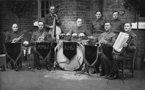 Not a formal Militia band, but a musical ensemble of uncertain vintage
