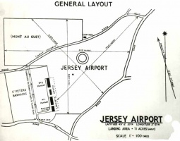 The original plan of the airfield layout, later substantially altered