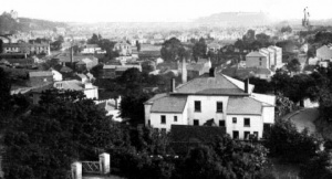 A view of the town from Trinity Hill in the 1880s, by Ernest Baudoux