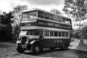 And one of these double deckers today - a Leyland Titan, built in 1932 and in service until 1960 - picture from Facebook Jersey Temps Passe group